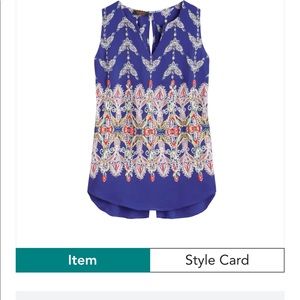 Renee C Split Neck Top XL